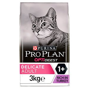 Purina: Pro Plan Delicate Sensitive Digestion Dry Adult Cat Food Turkey 3kg Discount