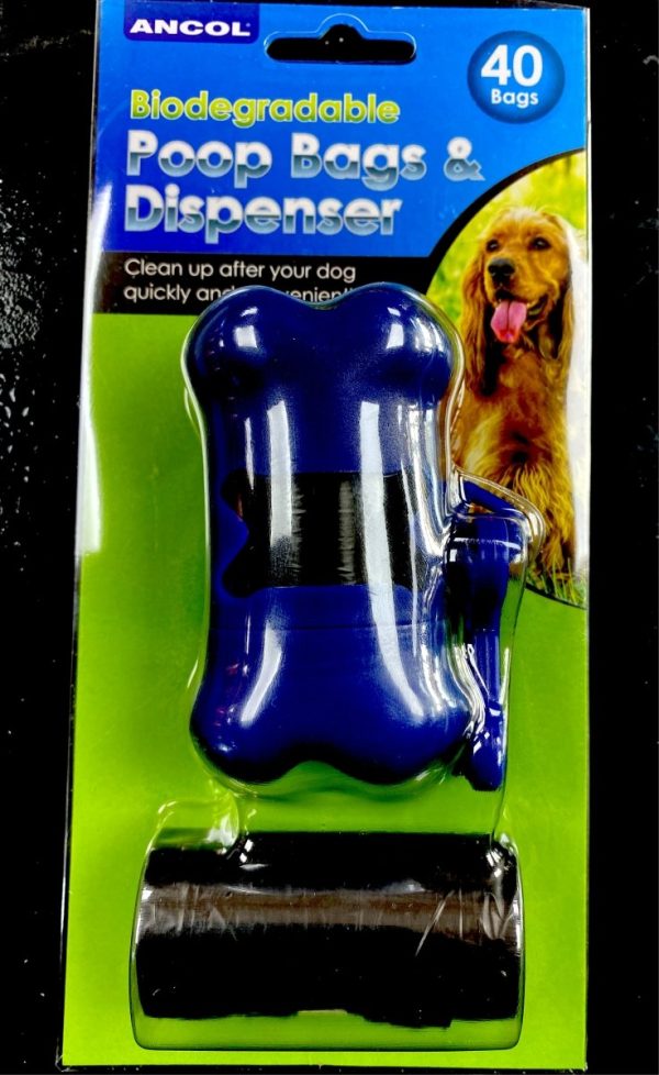 Biodegradable Poop Bag Dispenser  x30bag Supply