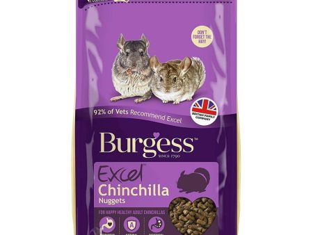 Burgess Excel Chinchilla Nuggets For Adult Chinchillas 1.5Kg Supply