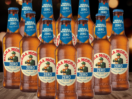 Birra Moretti Zero Alcohol Free Lager 330ml Bottles (12 Pack) - 0.0% ABV Online now