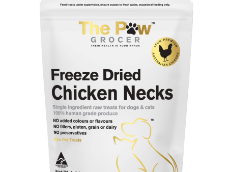 The Paw Grocer Freeze Dried Dog and Cat Treats Chicken Necks 90g Sale