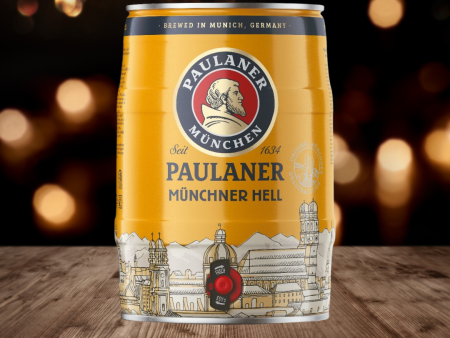 Paulaner Munchner Hell Premium German Lager 5ltr Mini Keg - 4.9% ABV Online Sale