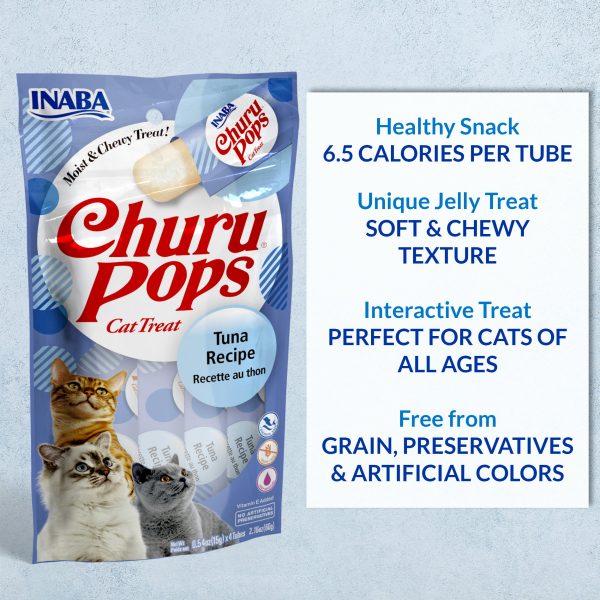 Inaba Cat Treat Churu Pops Tuna With Chicken 60g on Sale