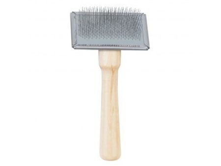 WOOD HANDLE UNIVERSAL SLICKER BRUSH Online Sale