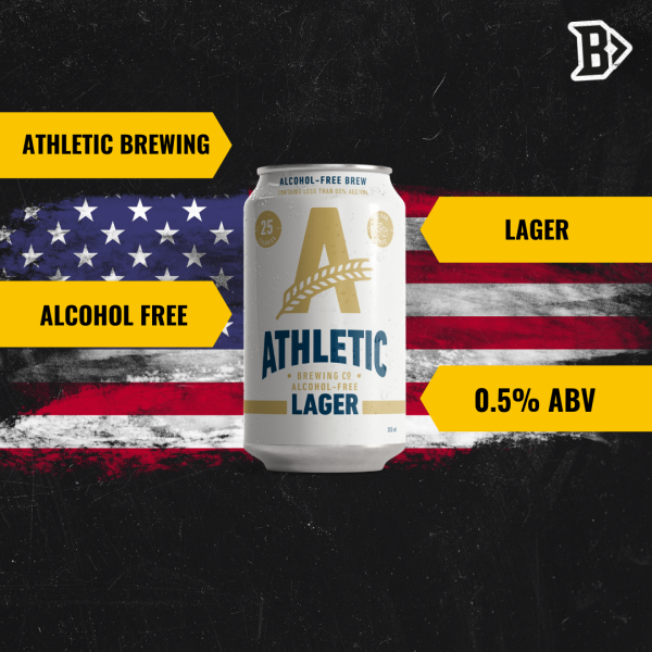 Athletic Brewing Co Alcohol Free Lager 355ml Cans - 0.5% ABV (12 Pack)  Online Sale