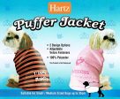 Hartz: Puffer Fleece Lining Jacket for Small Sized Dogs up to 35cm For Cheap