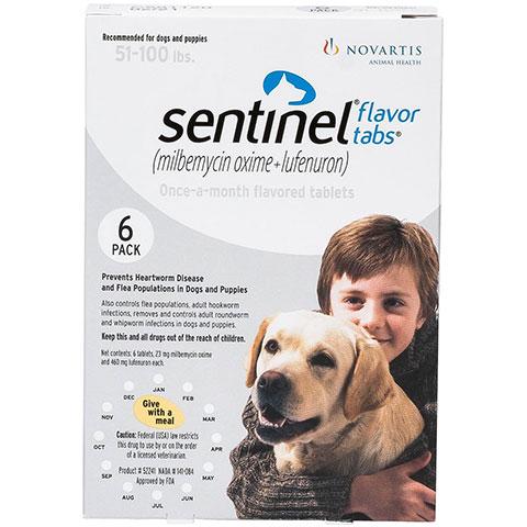 Rx Sentinel Flavor Tablets for Dogs, 6 treatments on Sale