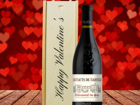 Chateauneuf Du Pape Red Wine Valentines Gift Set Cheap