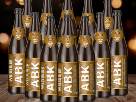 ABK Weissbier German Wheat Beer 500ml Bottles - 5.3% ABV (12 Pack) Hot on Sale