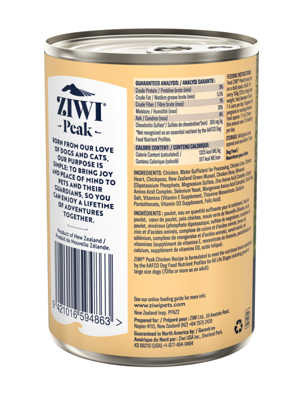 Ziwi Peak Dog Can Food Chicken Online Hot Sale