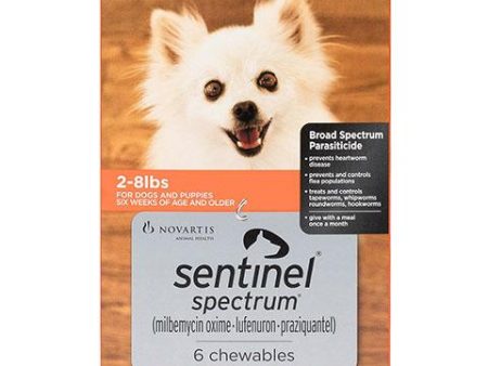 Rx Sentinel Spectrum Chewable Tablets for Dogs, 6 treatments For Cheap