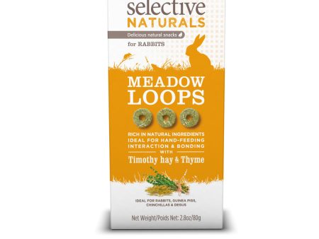 Selective Naturals Meadow Loops Rabbit Treats 80g Sale