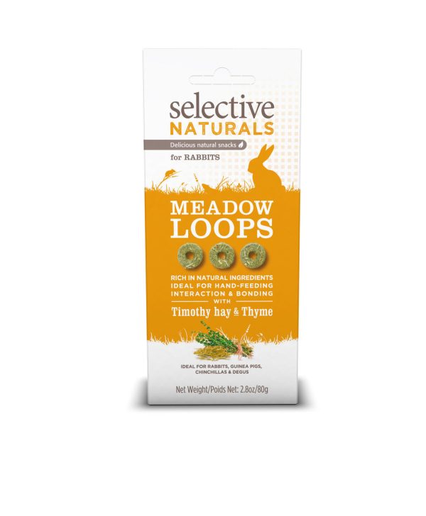 Selective Naturals Meadow Loops Rabbit Treats 80g Sale