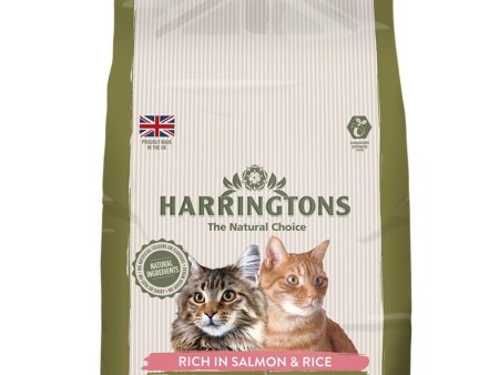 Harringtons Salmon & Rice Dry Cat Food 2Kg For Sale