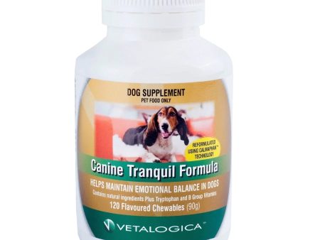 Vetalogica Canine Tranquil Formula Supplement 120 Pack Hot on Sale