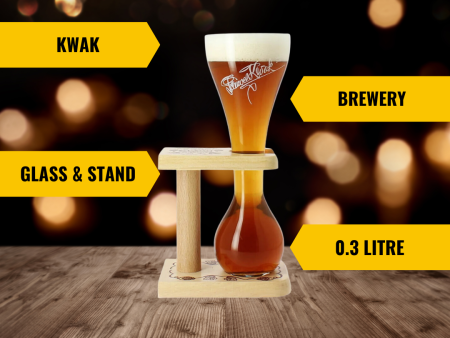 Kwak Belgium Drinking Glass With Stand Online now