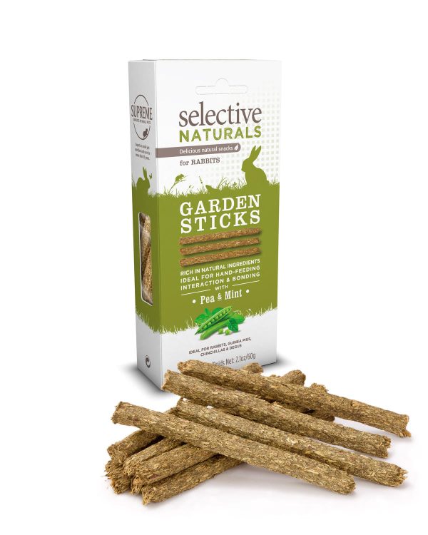 Selective Naturals Garden Sticks Rabbit Treats 60g For Sale