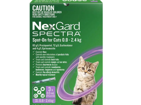 Nexgard Spectra Spot-On For Cat 0.8-2.4kg Sale