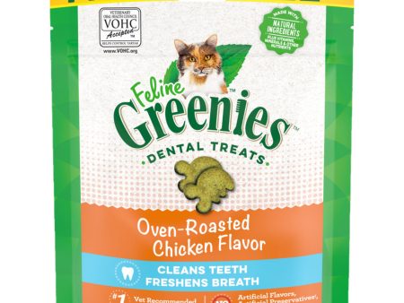 Greenies Oven Roasted Chicken Dental Cat Treats 130g Sale