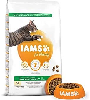 IAMS For Vitality Adult Dry Cat Food With Freshly Prepared Chicken 1+ Years Cheap