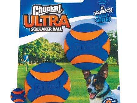 Chuckit! Ultra Squeaker Ball Dog Toy Small 2 Pack Online