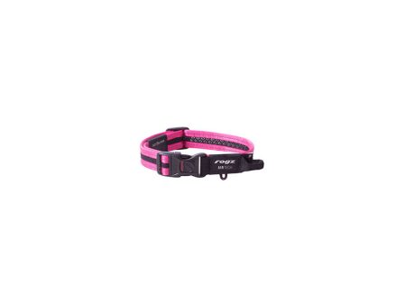 Rogz AirTech Classic Dog Collar Sunset Pink For Cheap