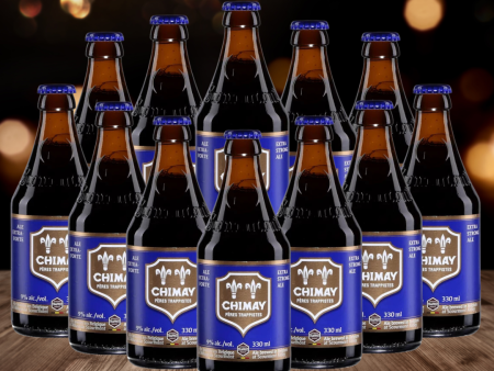 Chimay Blue Belgian Trappist Strong Dark Ale 330ml Bottles - 9% ABV (12 Pack) Sale