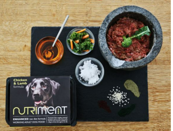 Nutriment Chicken and Lamb Formula 500g Tray Adult Raw Dog Food on Sale