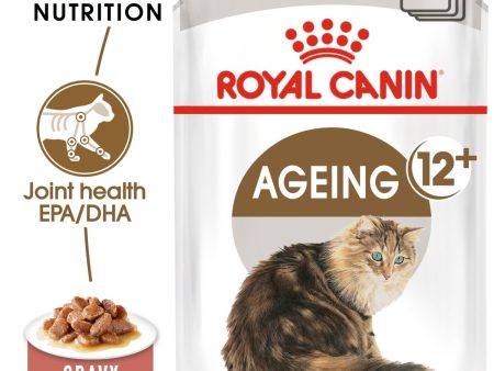 ROYAL CANIN Ageing 12+ Senior In Gravy Wet Cat Food 85g (12 pouches) Online Hot Sale