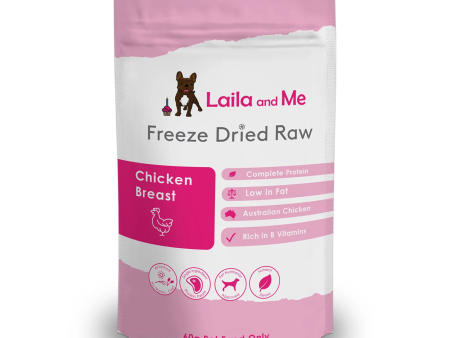 Laila & Me Freeze Dried Raw Chicken Breast Dog and Cat Treats 60g Fashion