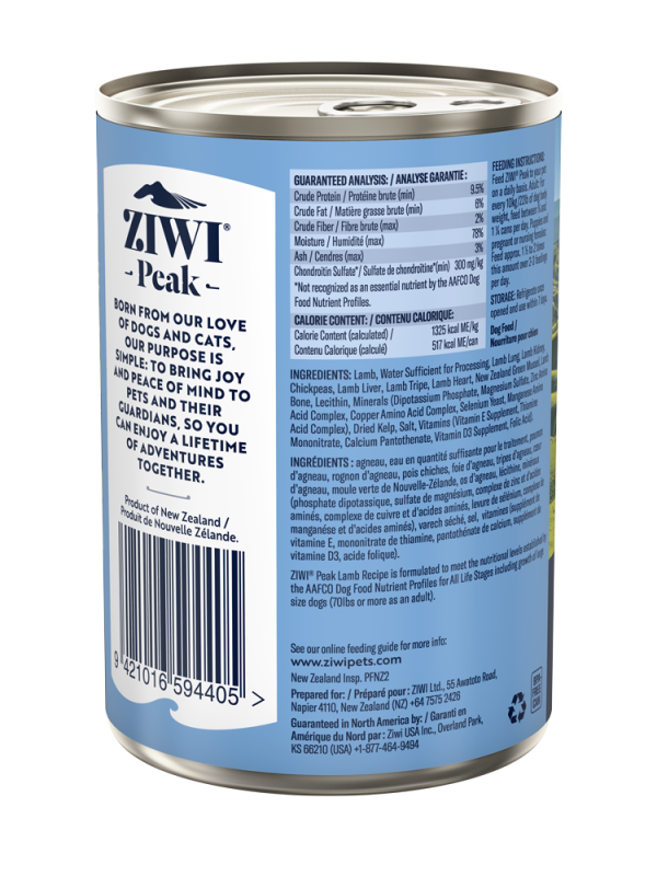 Ziwi Peak Dog Can Food Lamb Online Hot Sale