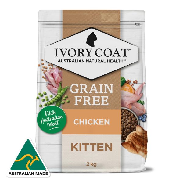 Ivory Coat Grain Free Kitten Grain Free Chicken Cat Dry Food 2kg Online Hot Sale