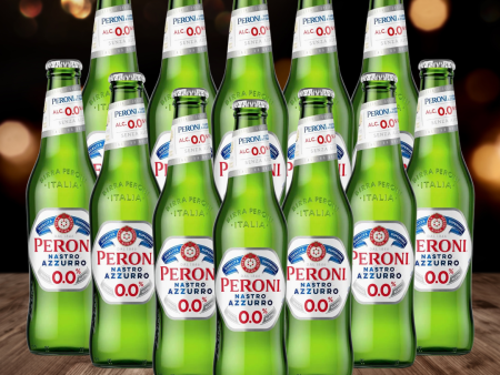 Peroni Nastro Azzurro Alcohol Free Lager 330ml Bottles (12 Pack) - 0.0% ABV Online Sale