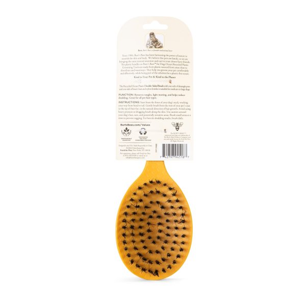 Burt s Bees Ocean Bound Plastic Double Sided Dog Brush Online