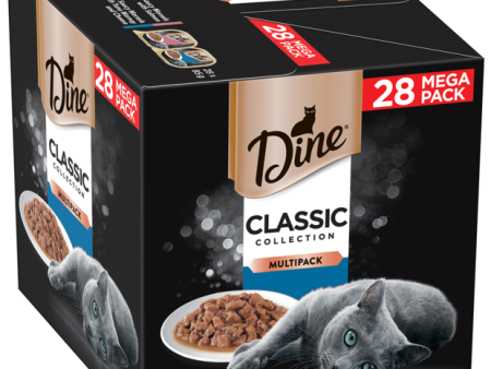 Dine Classic Collection Saucy Morsels with Salmon and Tuna Mornay Multipack Wet Cat Food 85g x 28 For Cheap