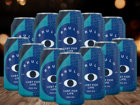 Brulo LUST FOR LIFE British Alcohol Free DDH IPA 330ml Cans - ABV: 0.0% (12 Pack) Discount