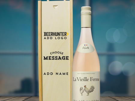 Personalised La Vieille Ferme Rose Wine Corporate Gift Set (75cl) on Sale