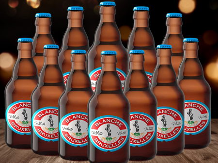 Blanche de Bruxelles Belgian Wheat Beer 330ml Bottles 4.5% ABV (12 Pack) For Sale