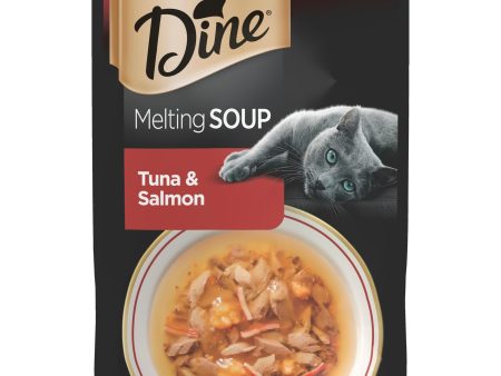 Dine Melting Soups Cat Adult Tuna & Salmon 40g Online now