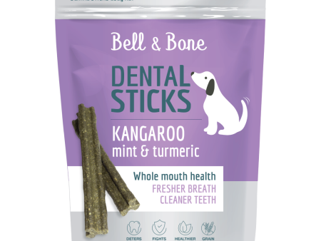 Bell & Bone Dog Dental Sticks Kangaroo Mint and Turmeric Sale