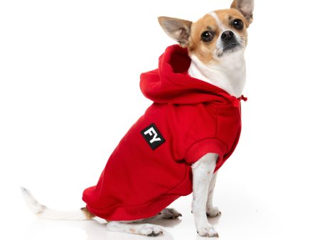 FuzzYard Flash Dog Hoodie Red Fashion