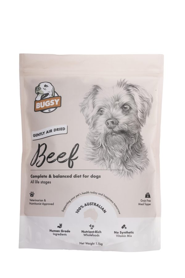 Bugsy Air Dried Dog Food Beef Online Sale