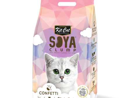 Kit Cat Soya Clumping Cat Litter Confetti 7L Hot on Sale