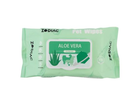 ZODIAC Pet Wipes Aloe Vera 100 Pack For Discount