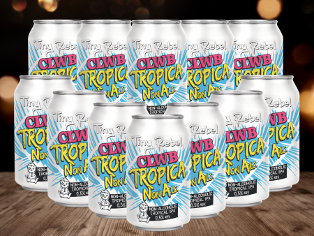 Tiny Rebel  Clwb Tropica NA  British Alcohol-Free Beer 330ml Cans - 0.5% ABV (12 Pack) Fashion