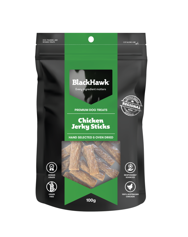 Black Hawk Chicken Jerky Sticks Dog Treats 100g Discount