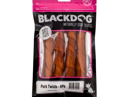 Blackdog Pork Twists Dog Treat 4 Pack For Cheap