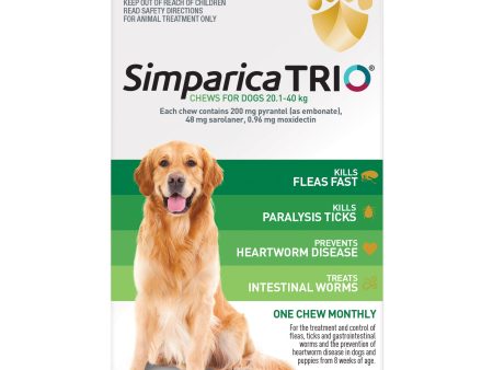 Simparica Trio Large Dog Chews 20.1-40kg Sale