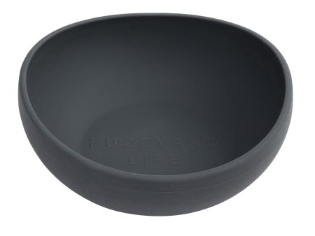 FuzzYard Life Silicone Dog Bowl Slate Grey Hot on Sale