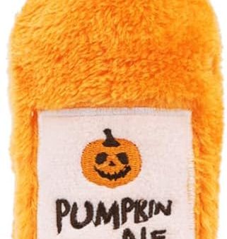 ZippyPaws Halloween Happy Hour Crusherz Pumpkin Ale Dog Toy on Sale